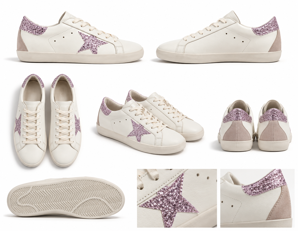 Sneaker Classic Glitter pink